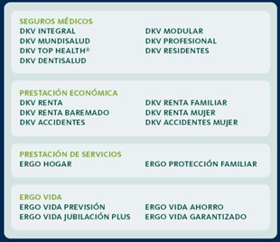 DKV Seguros productos